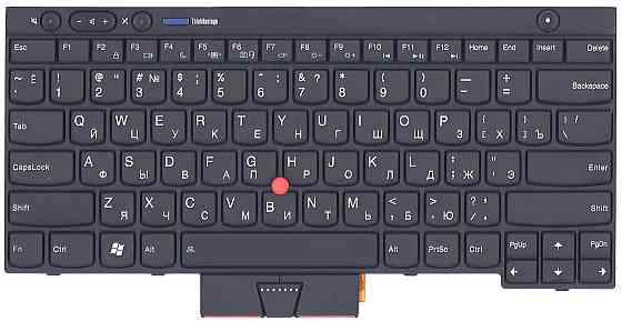 Клавиатура для ноутбука Lenovo ThinkPad (T430, T430I, X230, T530, L430, L530) с указателем (Point Stick) Black, Black Frame, RU Винница