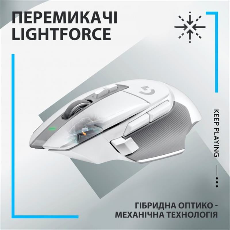 Миша бездротова Logitech G502 X Lightspeed White (910-006189) Білий Харків - фото 4