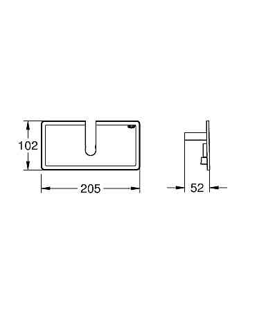 Поличка на термостат Grohe Euphoria System (26362LN1) Киев