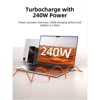 Дата кабель USB-C to USB-C 2.0m PD240W magnetic Cabletime (CA915729) Винница