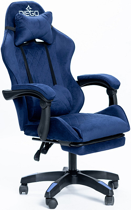 Крісло геймерське DIEGO ALCANTARA PRO Dark Blue Київ - фото 2