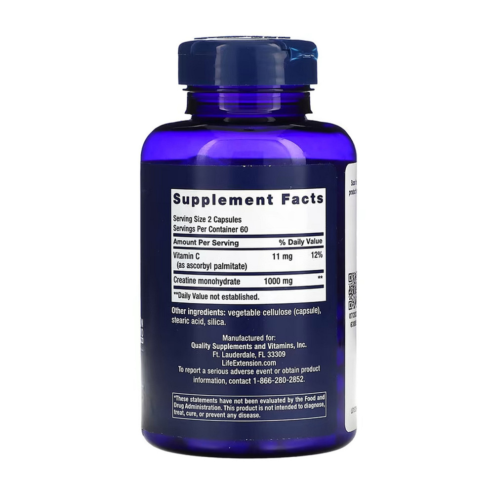 Креатин Life Extension Creatine Capsules 120 капс Киев - изображение 2