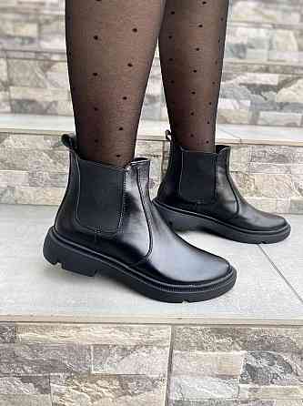 Черевики жіночі M.KRAFT чорні шкіра натуральна висота 11см (4396) Коломыя