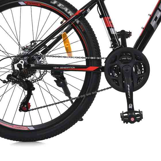 Велосипед MTB2602-2, 26 дюймів, алюмінієва рама 13 Shimano 21SP чорно-червоний Вінниця