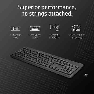 Клавиатура HP 230 Wireless UA Black (3L1E7AA) Винница