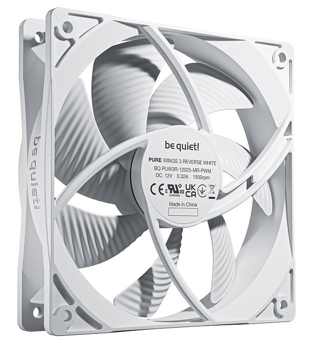 Вентилятор be quiet! Pure Wings 3 120mm PWM Reverse 3-Pack White (BL136) ( 21142 ) Харьков - изображение 2