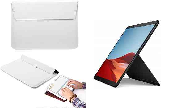 Чохол-конверт VitoCase для Microsoft Surface Pro X, з функцією підставки для планшета Білий Київ