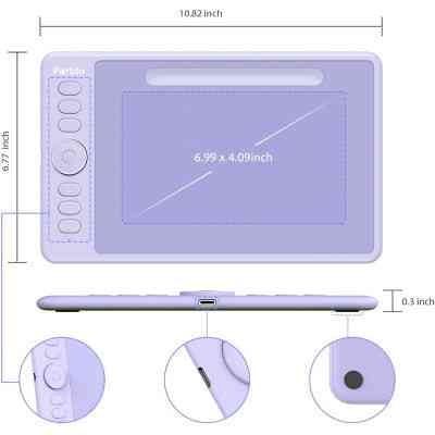 Графічний планшет Parblo Intangbo S Violet (INTANGBOSP) Вінниця