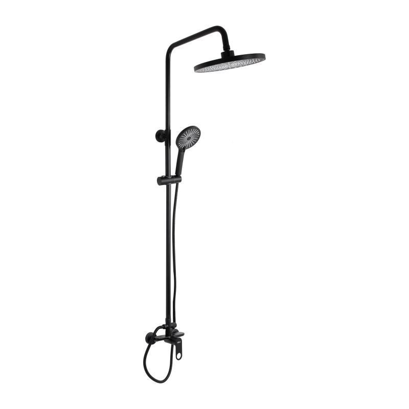 Душова система пристінна Qtap Jay QTJAY110BLM45550 Black Matt Київ - фото 9