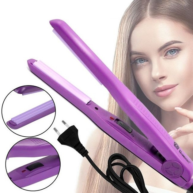 Утюжок выпрямитель для волос с терморегулятором Domotec, Плойка-выпрямитель, Плойка выравниватель MR-96 Львов - изображение 3