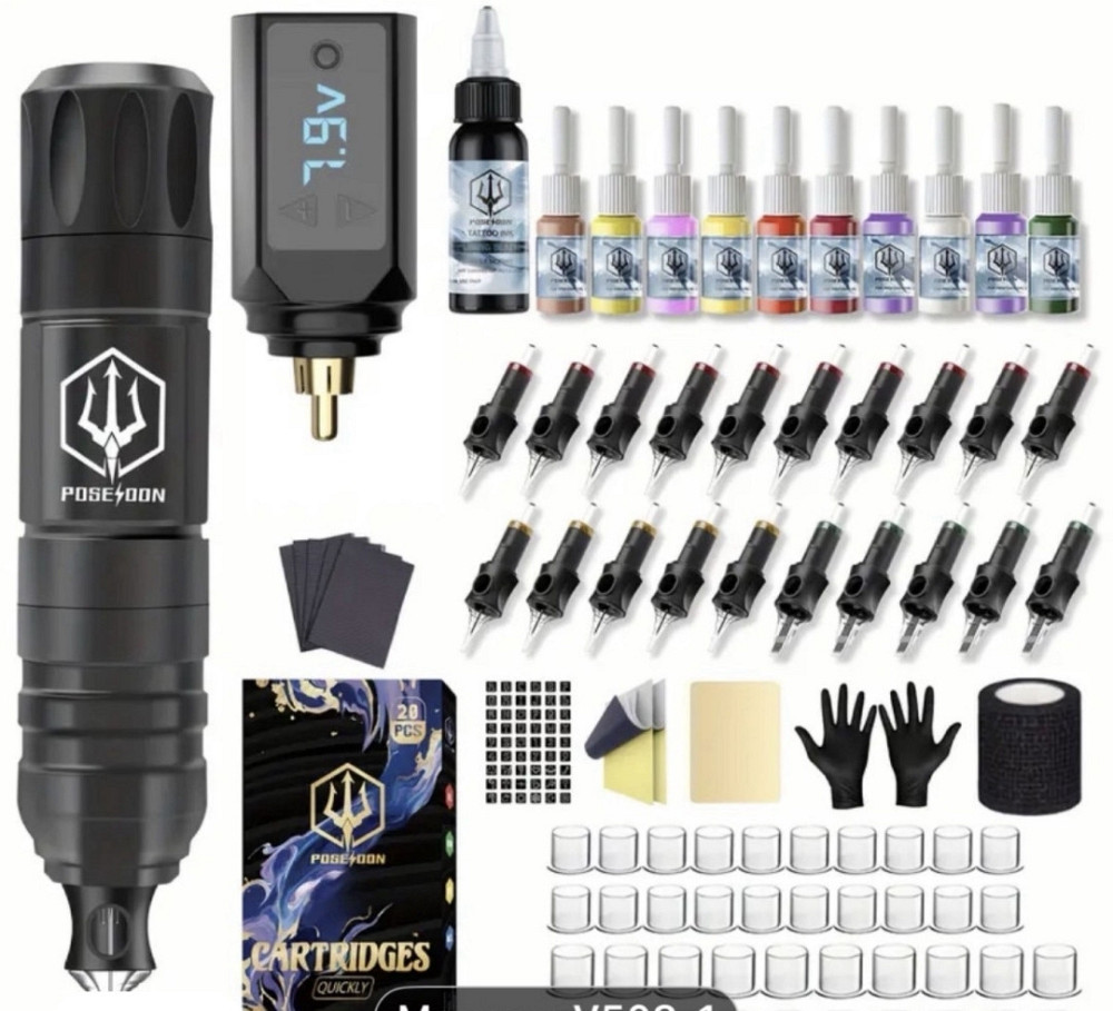 Тату набір машинка POSEIDON. Харків - фото 1