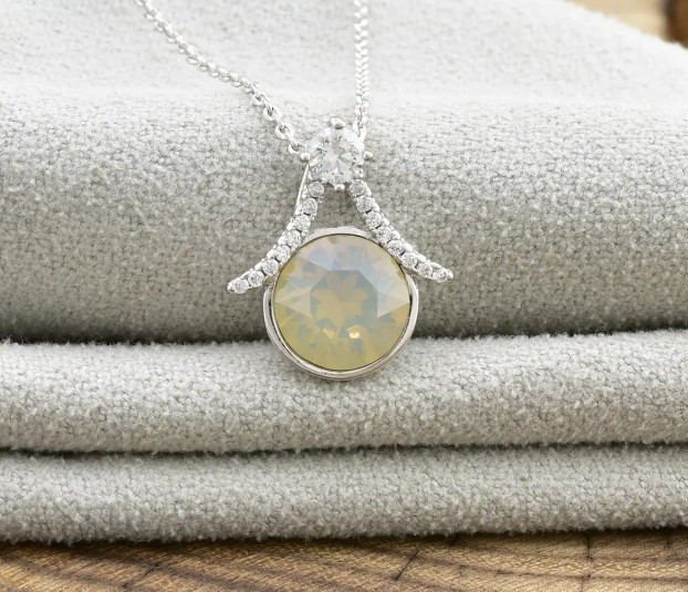 Цепочка Xuping с кристаллами Swarovski, цепочка 40+5см, кулон 16*15мм Киев - изображение 1