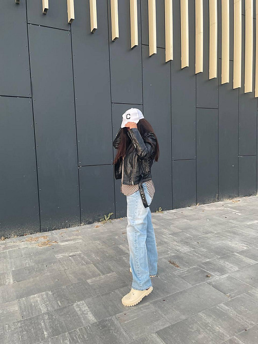 Куртка косуха жіноча весна/осінь Чорний 42 Харків - фото 2