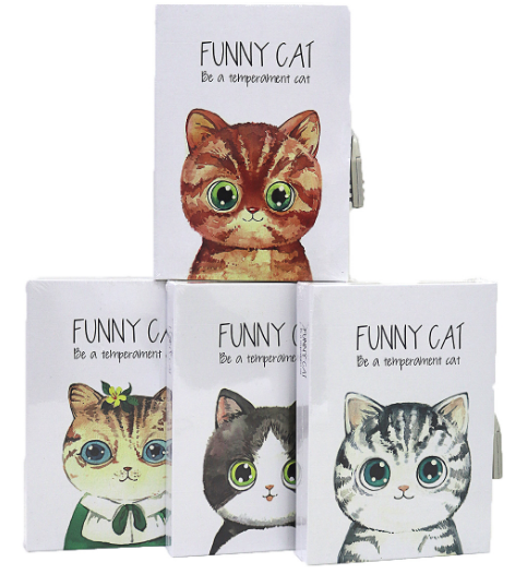 Блокнот "Josef Otten" DSCN4058 в коробці на замку "Кошки" 32K, 20,5*14,5см, mix4 1шт/этие, шт Київ - фото 1