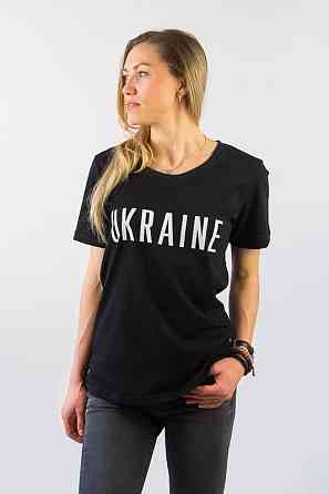 Футболка женская патриотическая 44-46 черный Киев