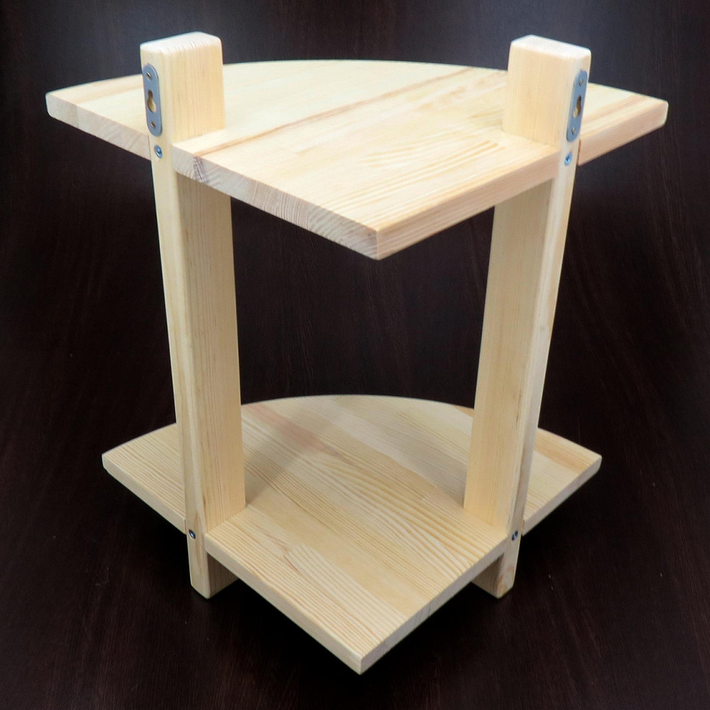 Угловая настенная полка 