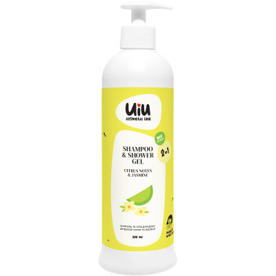 Шампунь UIU 2 в 1 Цитрусовые нотки и Жасмин 300 мл (4820152333025) Винница - изображение 1