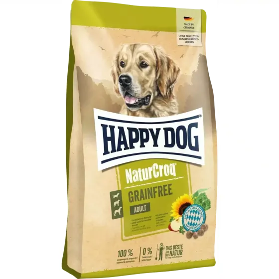 Сухой беззерновой корм Happy Dog NaturCroq Grainfree для взрослых собак с птицей и лососем, 4 кг Винница