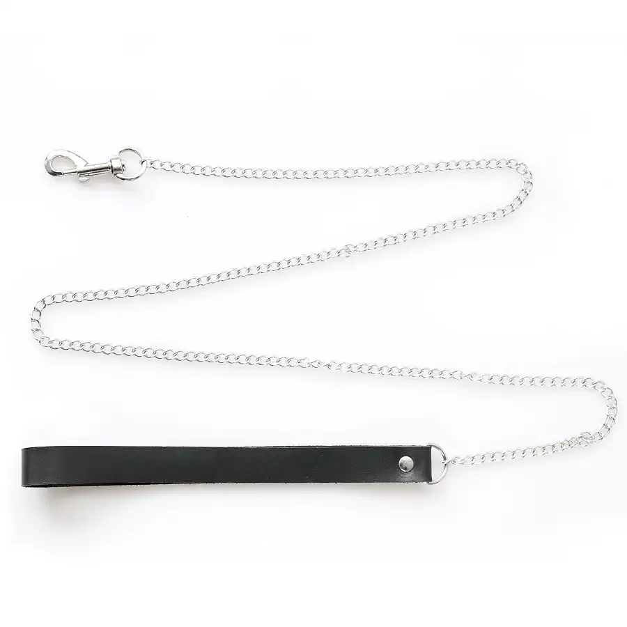 Нашийник Art of Sex - Tessa з повідцем з натуральної шкіри, колір чорний Львов - изображение 6