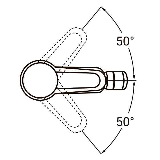 Смеситель HK Ø35 для биде на гайке AQUATICA HK-1F130C (9732500) Киев