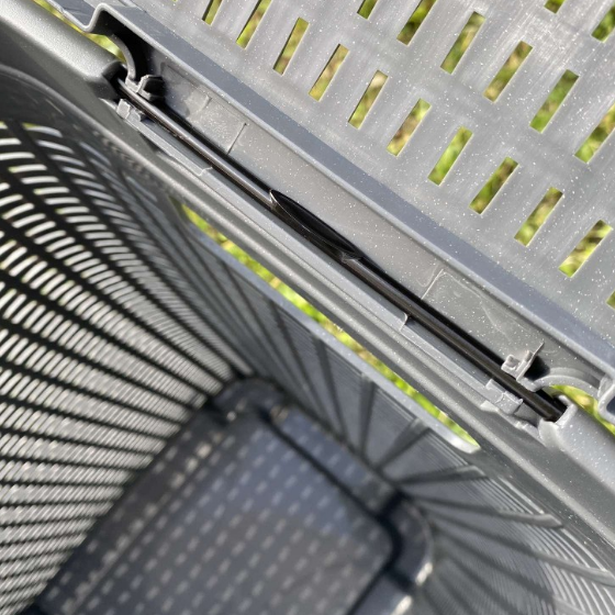 Кошик для білизни 50л граніт Ротанг Алеана Житомир