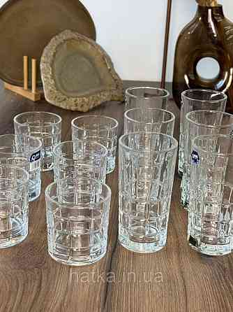 Набір склянок OLens "Кватро" 270 мл 6 шт. високий прозорий для дому та ресторанів 102-690 Київ