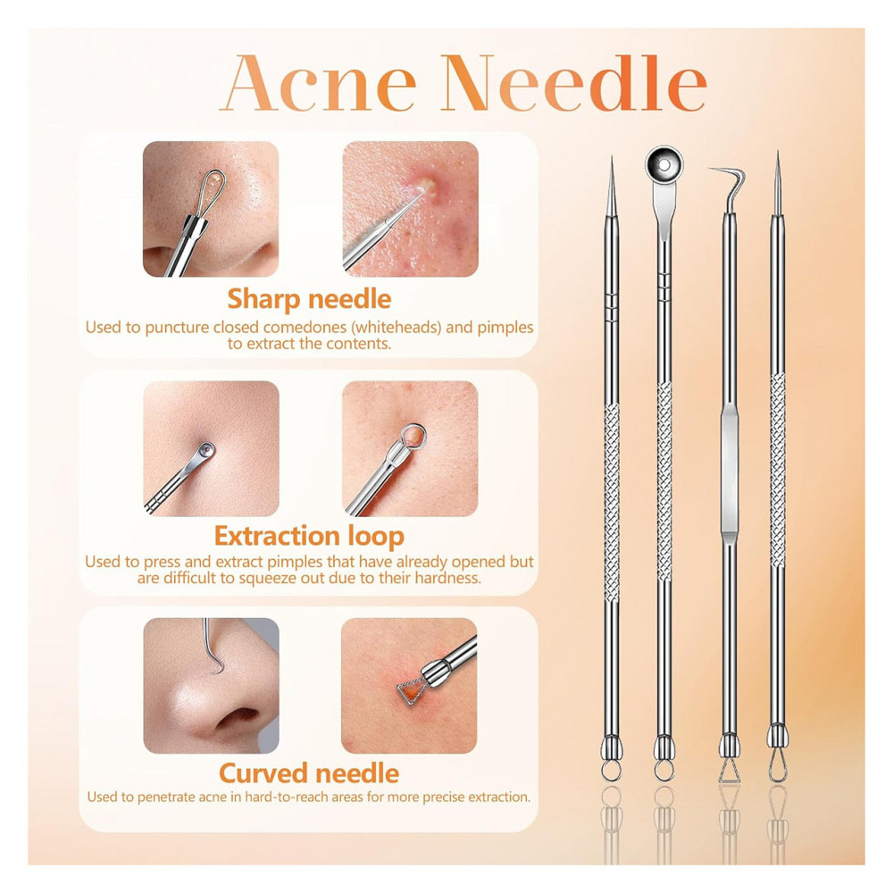 Вакуумний очищувач пор комедонний екстрактор Yccu Blackhead Remover Y002 Білий 4 насадки 4 режими USB зарядка ABS Київ - фото 5