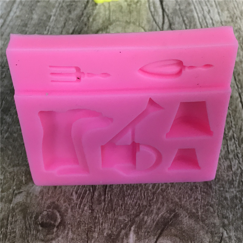 Молд кондитерский Садовые инструменты 75 на 70 мм розовый Киев - изображение 5