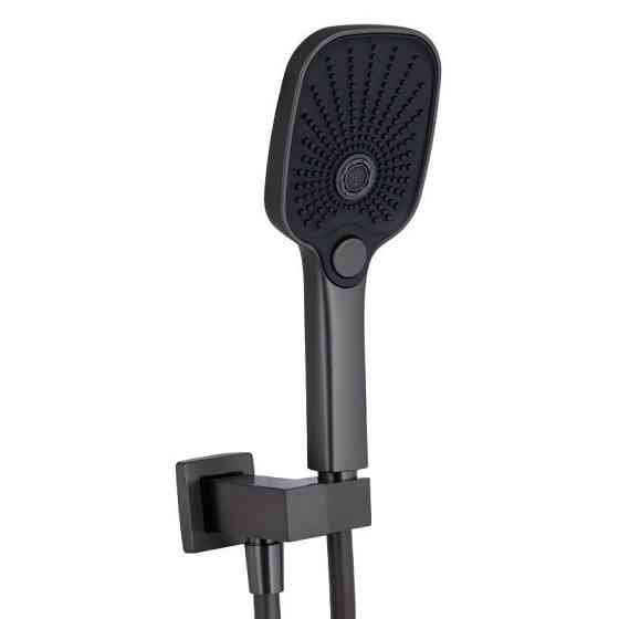 Душевая система скрытого монтажа Qtap Gemini на два потребителя QTGEM113GMB45698 графит Gunmetal Black PVD Киев