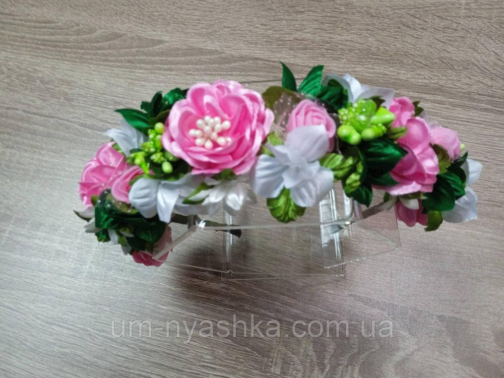 Віночок з квітами "5 троянд зелений" Кривий Ріг - фото 4