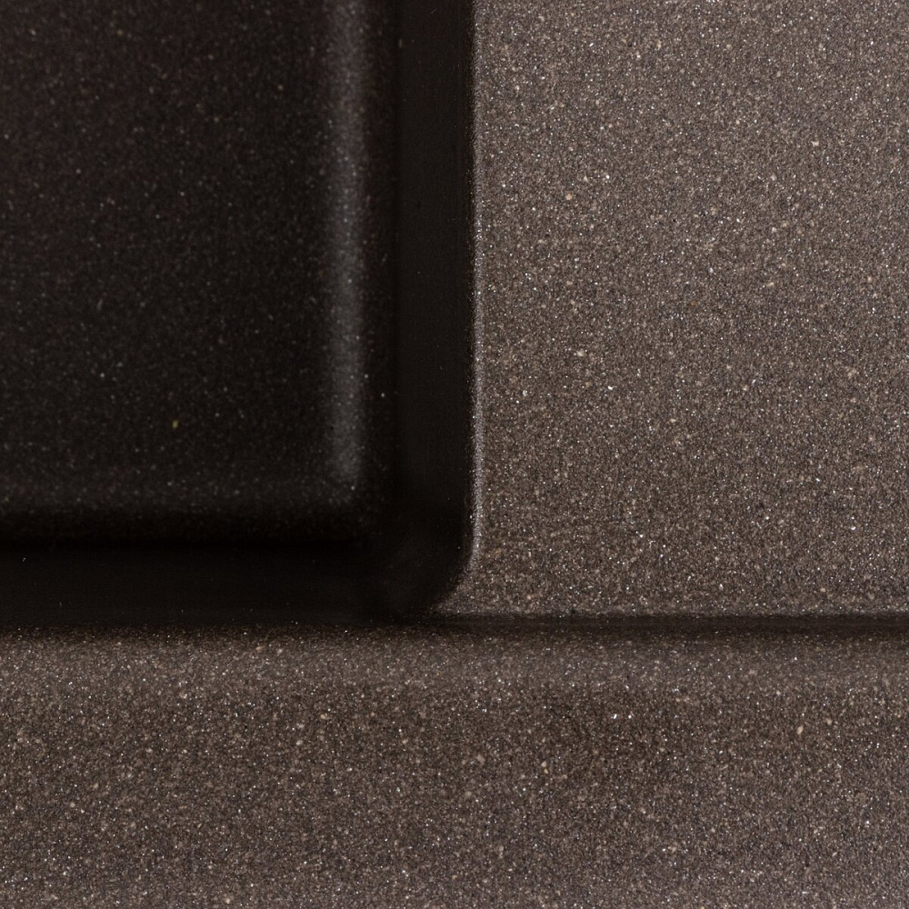 PLATINUM Гранітна мийка для кухні Platinum 7850 CUBE матова Темна скеля Київ - фото 8