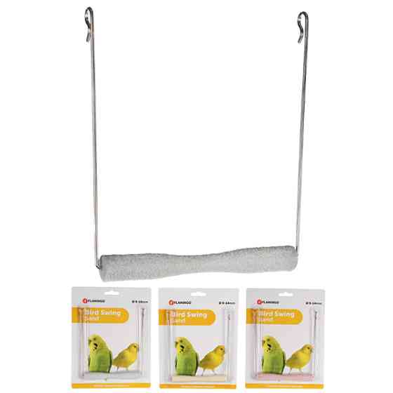 Flamingo Swing Sand Perch ФЛАМИНГО КАЧЕЛИ с песчаной жердочкой, игрушка для птиц Киев