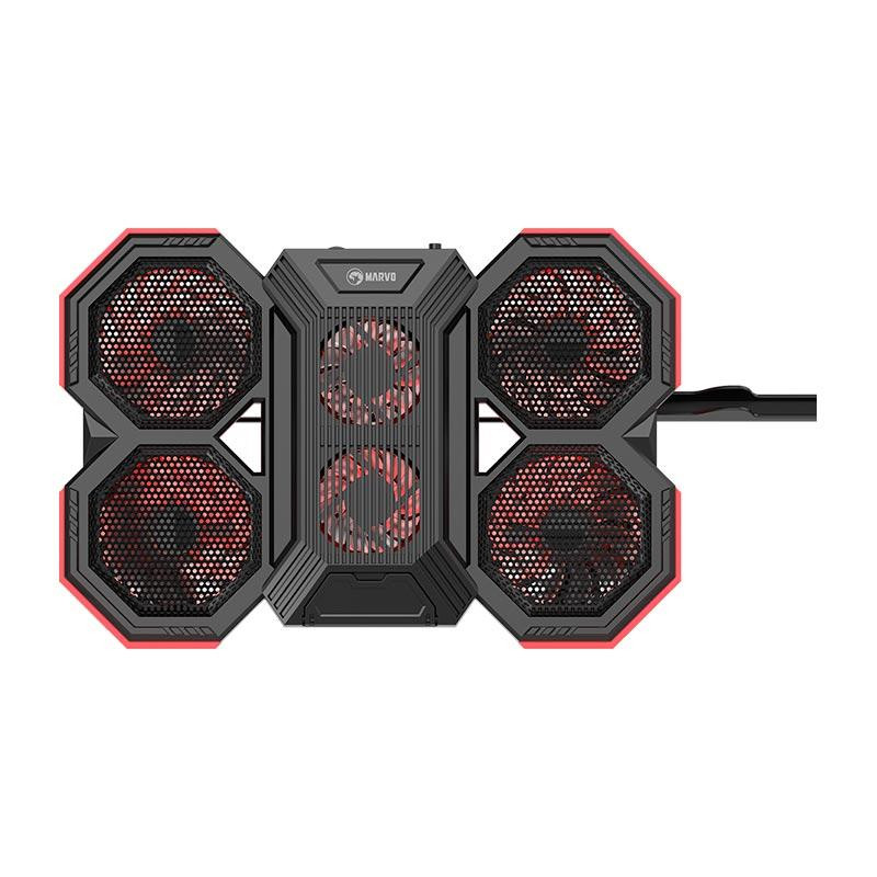 Підставка-кулер для ноутбука MARVO FN-41, чорний Вінниця - фото 2