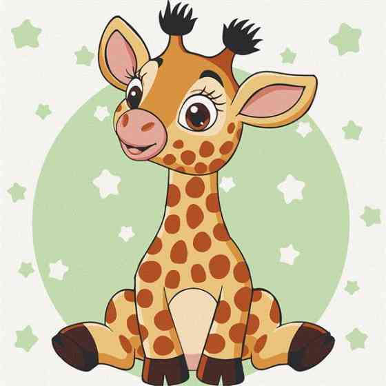 Картина за номерами ArtCraft Жирафеня 30х30 см (15540-AC) Харьков