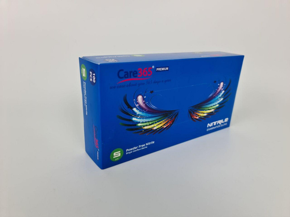 Рукавички Нітрил Синій (100 шт.) S (1 пачка) Харків - фото 3