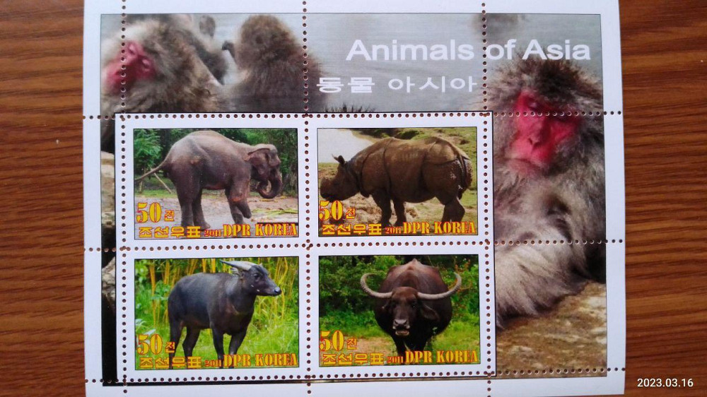 Корея. Марки. Фауна. Блок. 2011 год (Д-1) Полтава - изображение 1