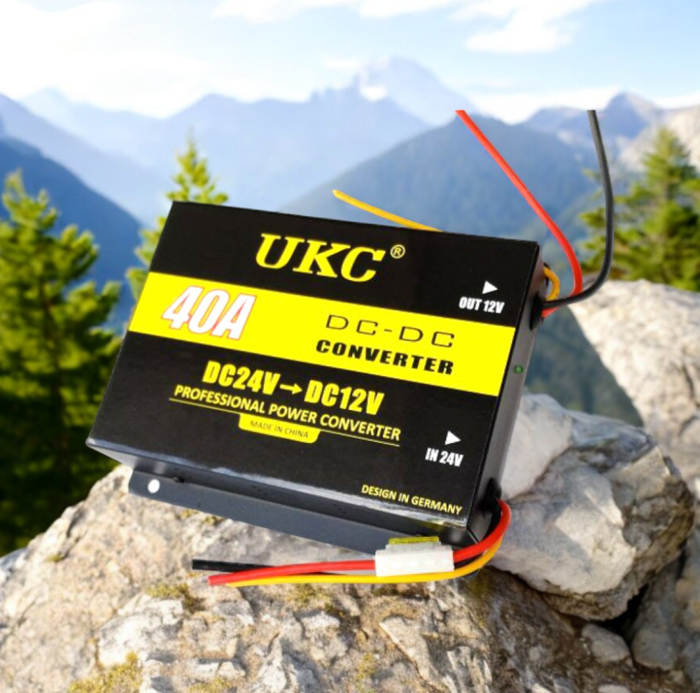 Інвертор DC/DC 24В-12В 40А 480Вт з радіатором, захистом від перегріву, перевантаження та короткого замикання Одеса - фото 1