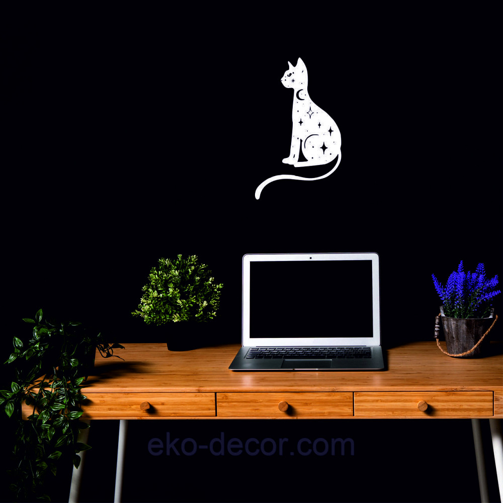 Декоративне настінне 3D Панно «Кіт» Декор на стіну з об'ємом Київ - фото 5