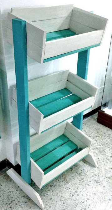 Стелаж для овочів і фруктів "Бакторн" зефір-ірис Миколаїв - фото 1