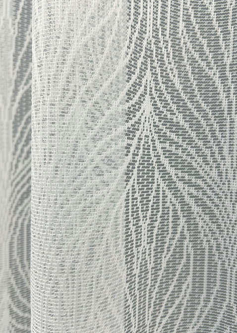 Тюль жаккард цвет молочный 2000т Киев - изображение 2