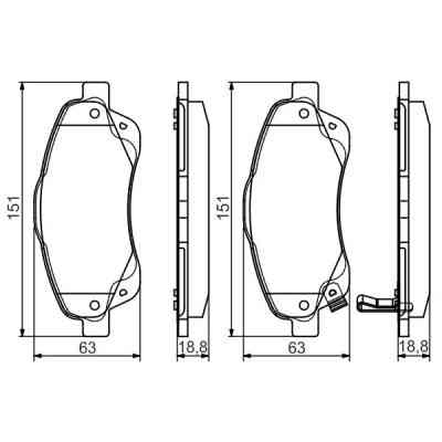 Тормозные колодки Bosch 0 986 495 083 Винница