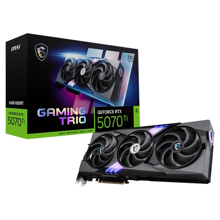 Відеокарта GF RTX 5070 Ti 16 GB GDDR7 Gaming Trio OC MSI (GeForce RTX 5070 Ti 16G GAMING TRIO OC) Brown Харьков - изображение 5
