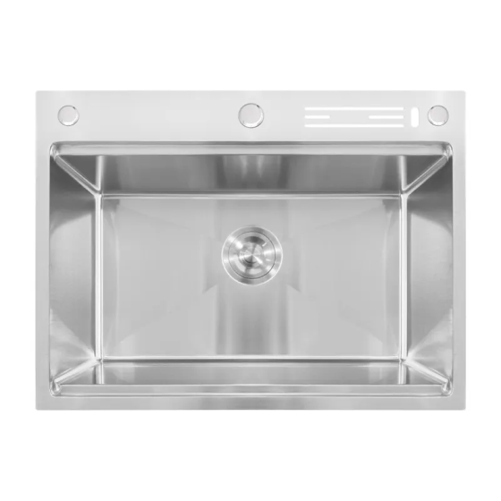 Мийка Mixxus MH7050-SK NANO-SILVER з нержавіючої сталі зі ступінчастою сушаркою та підставкою для ножів (3.0/0.8) Харків