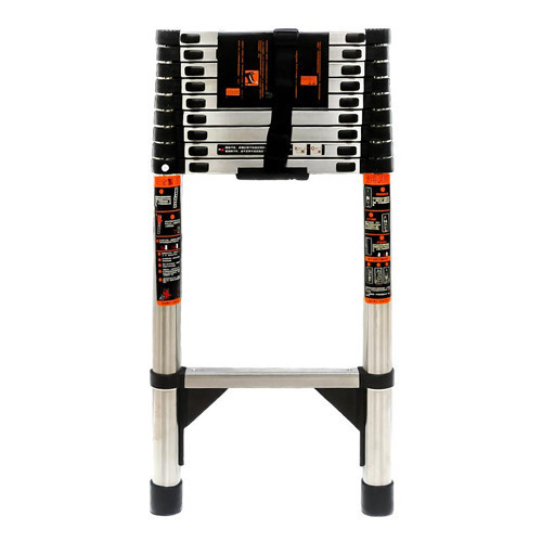 Лестница телескопическая 3.9м, приставная, нержавеющая сталь Киев - изображение 1