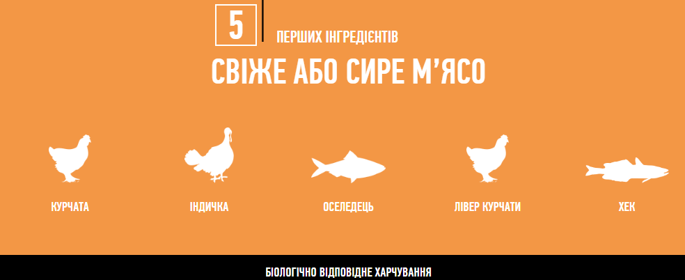 Orijen Original Cat (Оріджен Оригінал Кет) сухий корм для котят і котів усіх порід 1.8 кг. Запоріжжя - фото 4