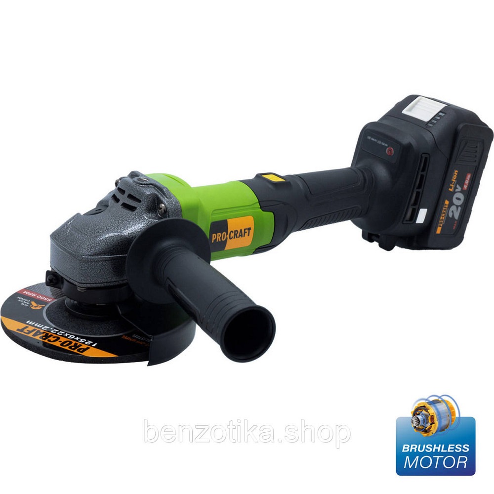 Акумуляторна болгарка Procraft PGA20 (2 акб) Киев - изображение 1