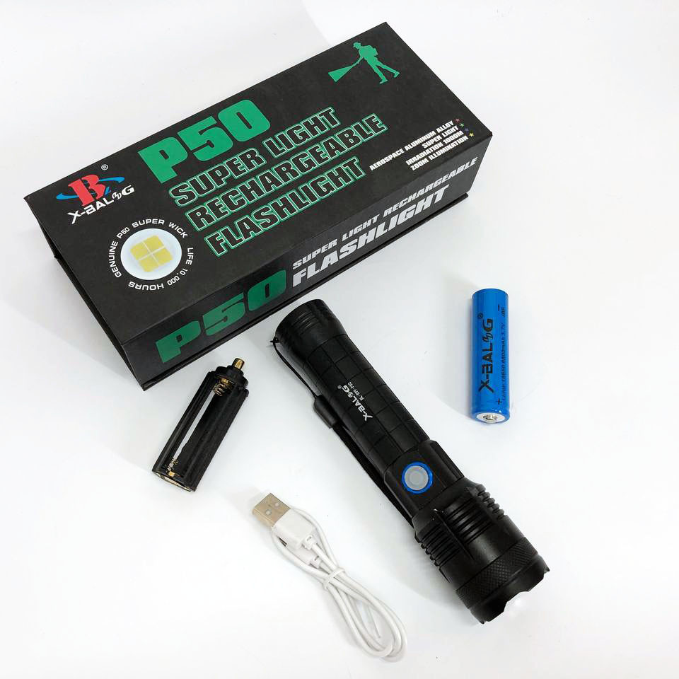 Сверхмощный фонарь лед Bailong X-Balog BL-B99-P50, Лед фонарик с зарядкой, Удобный ручной фонарь KS-27 Львов - изображение 7