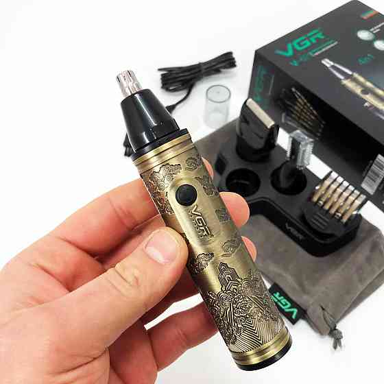 Тример для носа 3в1, Електричний тример для волосся в носі Машинка видалення волосся з носа вух VM-51 Івано-Франківськ