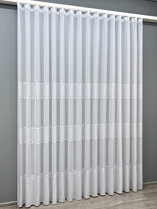 Тюль VR-Textil 2078т Мережка Льон Білий 400х270 см (42-1297) Київ - фото 3