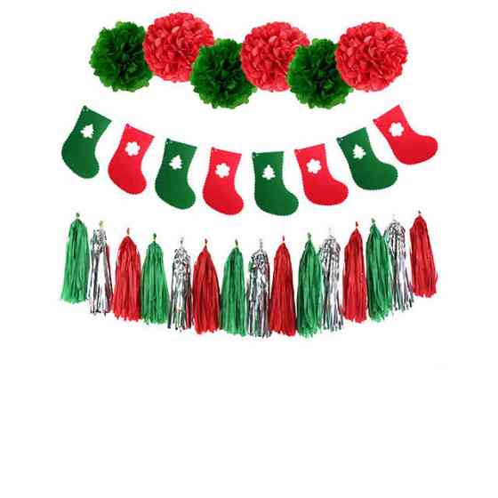 Новогодние гирлянды на стену набор one size разноцветный Киев